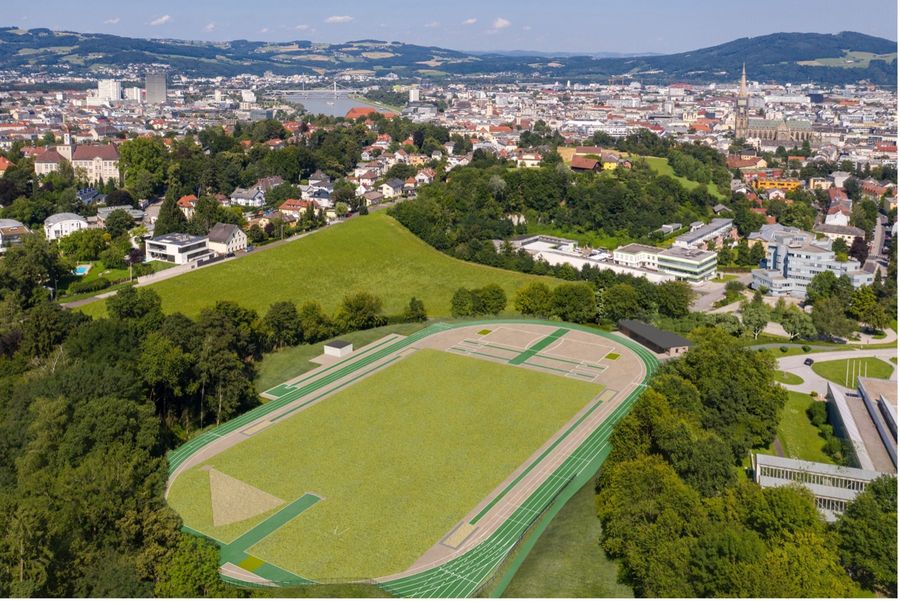 Sportanlage aus der Luft